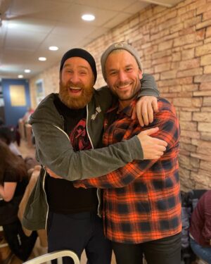 Curtis Hussey Instagram - So great to catch up the @samizayn tonight ! Always love our chats! Keep killing it mang!  #shabooms #life