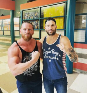 Curtis Hussey Instagram - A couple of young indy standouts. It was great sharing the ring with you again @myers_wrestling . @wearewrestlepro @rootsoffight