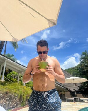 Curtis Pritchard Instagram - Swipe 👉 to see me sucking on a coconut 🥥 🏝️