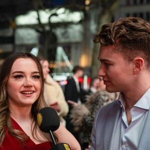 Curtis Pritchard Instagram - AJ and Curtis got their shmooze on as the guests arrived at the Odeon Luxe in Leicester Square for the #SmileyCharityFilmAwards.

 #CFA24 #charityfilmawards