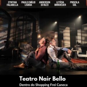 Cynthia Falabella Instagram - Últimas semanas em cartaz, últimos ingressos! Garanta seu lugar e se encante com o espetáculo Manhattan!

Convidamos a todos a virem prestigiar, se divertir e se apaixonar por essa história envolvente que deixará saudades! ❤️

No Teatro Nair Bello, no Shopping Frei caneca, até dia 27 de Julho.

Sextas às 21h
Sábados às 20h
Domingos às 18h

🎟️ Link na bio para compra de ingressos via Sympla ou na bilheteria física do teatro Nair Bello!

@cynthiafalabella
@pauloemiliolisboa
@prisol
@andersondirizzi
@leticiabirk

#14Producoes
#Manhattan
#TeatroNairBello
#TeatroSP