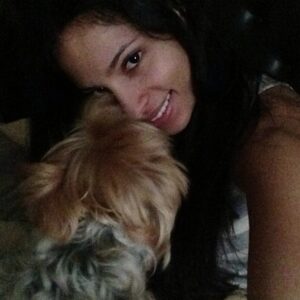Cynthia Rodriguez Instagram - The best morning kiss. #lovemydogs #rogue #animalsarethebest