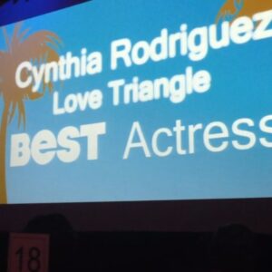 Cynthia Rodriguez Instagram - Still in shock lol! #sandiegoblackfilmfestival #blessed #filmmaker #LoveTriangle