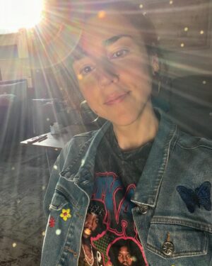 Cyrina Fiallo Instagram - Every day at around 6:18 pm, the sun shines through a window in my living room and hits the disco globe on my record stand, causing a kaleidoscope of lights all around. It has brought me the greatest joy for the last few weeks and I wanted to share this little piece of magic with you ✨🪩

✨

🪩

✨

🪩

#discoglobe #discolights #littlejoys #reflections #sunreflection #tinymoments #livingroomphotography #allofthelights