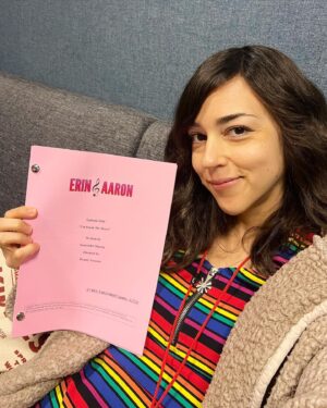 Cyrina Fiallo Instagram - Popping up tonight on a brand new show for Nickelodeon called Erin&Aaron! 🎶

What a joy to work with such a wonderfully talented kind cast and crew ✨

I play @pyperbraun art teacher, Miss Nelson, and maybe they start a business together? WHO KNOWS, just a solid pitch for season 2 😎

Anyway! Enjoy some pics that are mostly just selfies of me waiting to hang out with these cool people!

🎶

🪩

🎵

🎸

🎹

#erinandaaron #unbreakmyheart #nickelodeon #musicalshow #schnuckiputzie #sitcom #nickelodeonuniverse #nickelodeontv #acting