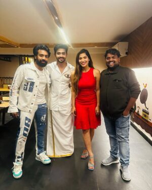 D Gautham Krishna Instagram - Few clicks from @aata_sandeep anna’s #TheShortcut showreel launch… All the best….