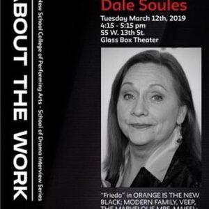 Dale Soules Instagram - ‪If you’re in or near NYC, I’ll be in conversation with Karen Ludwig @thenewschool tomorrow at 4:15pm. Looking forward to a great afternoon talking about theater, @oitnb & more! #oitnb #nyc #theatre ‬