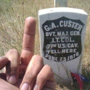 Dallas Goldtooth Instagram - A bird for Custer. Aho!