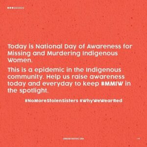 Dallas Goldtooth Instagram - Repost from @urbannativeera
•
This is an epidemic in the Indigenous community. Help us raise awareness today and everyday to keep #MMIW in the spotlight. #NoMoreStolenSisters #WhyWeWearRed

Follow & support these orgs below 👇🏽 

@dream_catcher_fdn 
@niwrc 
@strongheartsdv 
@aknwrc 
@rising_hearts
