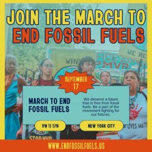 Dallas Goldtooth Instagram - The air is thick and smoky. The skies are turning orange. We are living in the climate crisis and @POTUS keeps approving fossil fuel projects. It’s time to #EndFossilFuels. Join the masses in NYC this September at the March to End Fossil Fuels. https://www.endfossilfuels.us/

@fightfossils