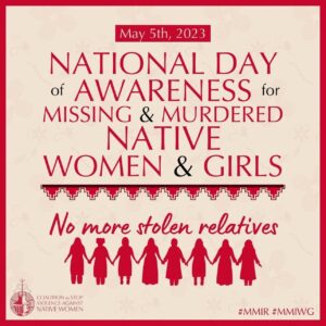 Dallas Goldtooth Instagram - Friday, May 5th, 2023 is the National Day of Awareness for Missing and Murdered Native Women and Girls (MMIW). Join CSVANW, communities, families, and organizations to honor, pray and remember our stolen relatives. #MMIWR #MMIWGActionNow #NoMoreStolenRelatives

@csvanw
