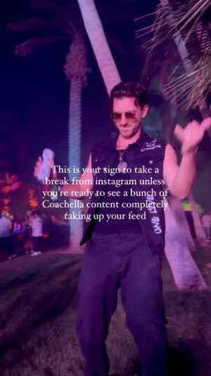 Dallas Hart Instagram - (Sorry not sorry) #coachella #festival #musicfestival