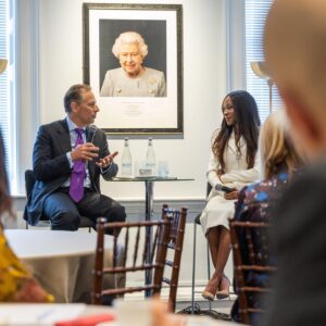 Dambisa Moyo Instagram - It was a pleasure to join Huw Van Steenis for a thought-provoking discussion at Oliver Wyman Forum's Leadership Reimagined event yesterday.

Hosted at the iconic Chatham House, we tackled a wide range of topics, spanning from economic growth amidst global challenges to inflation and the energy transition. 

Thank you for hosting - video coming soon. 

#dambisamoyo