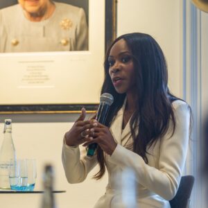 Dambisa Moyo Instagram - It was a pleasure to join Huw Van Steenis for a thought-provoking discussion at Oliver Wyman Forum's Leadership Reimagined event yesterday.

Hosted at the iconic Chatham House, we tackled a wide range of topics, spanning from economic growth amidst global challenges to inflation and the energy transition. 

Thank you for hosting - video coming soon. 

#dambisamoyo