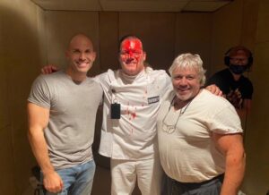 Damien Leone Instagram - Since the cat’s officially out of the bag, we’re super honored to announce that the one and only @chrisjerichofozzy will be featured in Terrifier 2! 🍾 Such a thrill and a pleasure to work with this man! 🙏🏻🤡#nostrangertoblood #chrisjericho #terrifier2 #youjustmadethelist #lechampion #badass #terrifier #arttheclown #talkisjericho