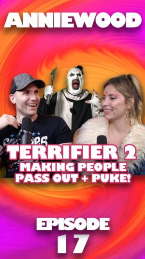 Damien Leone Instagram - TERRIFIER 2 creator and director Damien Leone is in ANNIEWOOD, baby! I’m so excited I could scream, puke, and literally saw myself in half…p*ssy first! Watch the full episode NOW! (Link in Bio)

#AnnieWood #Annielederman  #Damienleone #Terrifier2 #horrorfilms #scream #stephenking
#podcast