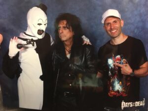 Damien Leone Instagram - I mean...🤯🤡 @alicecooper is legit the nicest/coolest guy ever 🙏🏻🤡 #arttheclown #alicecooperfans #alicecooper #socool #wow