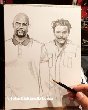 Damon Wayans Instagram - Dope drawing @johndibiase #dopeart #fanart #lethalweapon #lethalAF