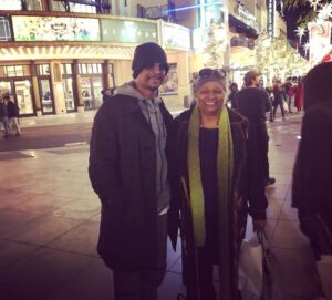Damon Wayans Instagram - Dinner with Momta. Still #mamasboy 😎👵🏾 #latergram #sushi