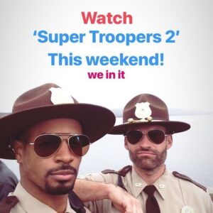 Damon Wayans Jr. Instagram - ST2 in theaters this weekend. Coach & Stifler