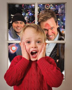 Dan Amboyer Instagram - lots of love from our little family to you and yours today 🙏❤️🌟🎄 #twodads