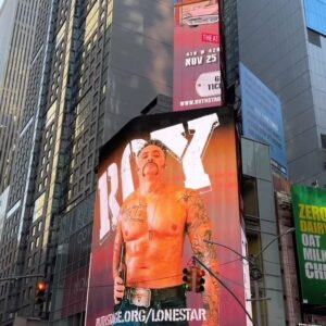 Dan Amboyer Instagram - Give me a 👋 if you find yourself in Times Square at the crossroads of Kardashian Alley & M&M Blvd! Billboard is up for #LoneStar 🙏🌟