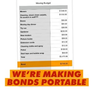 Dan Andrews Instagram - Whatever way you look at it, moving house is expensive.

Whether you hire movers or do it yourself – it's easy to end up out of pocket.

But there's one thing we can do to make this easier.

Under our new Housing Statement, we'll start portable rental bonds - so that they can be carried from one property over to a new one. 

It'll ease financial burdens - because renters won't have to fork out a big payment every time they move.

And it'll streamline the admin process for real estate agents and property managers who handle several rentals at a time.

Most importantly - it'll create a more efficient rental market in Victoria. 

And that's good news for renters and landlords.

For more info on how we're helping renters in our new Housing Statement, head to https://www.vic.gov.au/protecting-renters-rights