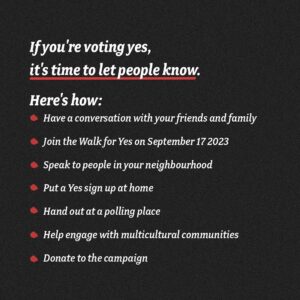 Dan Andrews Instagram - On October 14 2023, I’ll be voting yes.