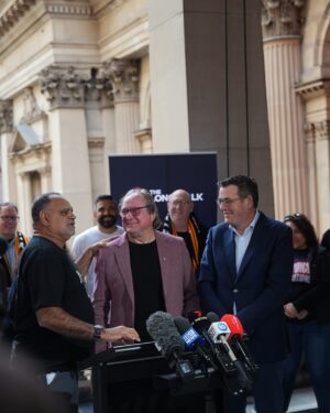 Dan Andrews Instagram - Twenty years ago, Michael Long set off on his first historic walk to Canberra. 

He'd had enough of the injustice that First Nations people faced.

And he wanted change. 

He walked almost one million steps before he had a meeting with the Prime Minister. 

And with each one of those steps - he gained more and more supporters across the nation. 

Every year since, he's relived that journey - walking with hundreds of Victorians as part of the Dreamtime at the 'G match. 

And now, he needs us more than ever. 

He's walking to Canberra again, in support of the Voice to Parliament. 

And today he kicked off that journey from Melbourne. 

But this time it's not just the support of the Government he needs. 

It's all of ours.

As a country, we've spent too long telling Aboriginal Australians what's best for them - instead of listening to what's needed. 

It hasn't worked. 

Now we've got a chance to listen, and make a difference.

As Michael makes his journey, we'll make ours too. 

Right beside him.