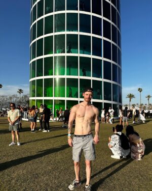 Dan Benson Instagram - I finally took a picture at Coachella. Just for you. 🥰
