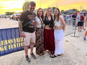 Dan Cummins Instagram - Having a great time with Lynze, Monroe, and Monroe's stepsister Madi down in New Orleans for Jazz Fest. The Stones still got it after over 60 years as a band! Incredible. Have a great weekend, everybody!