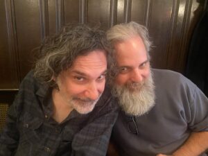 Dan Harmon Instagram - Me and my old drinking buddy in Brooklyn. Neither will ever be this hot again and never have been. Key is to hold that camera HIGH 📷@lisacorrao