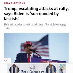 Dan Harmon Instagram - “Honey, wake up, get the dogs in the car.” 
“What happened?” 
“Trump has Biden surrounded.” 
“Give me your phone. Sweetie, no, he means his opponent is WILLINGLY surrounded by his OWN fascists.” 
“Biden’s own fascists have him surrounded?”
“You’re misinterpreting the word surrounded”
“Ooooh..”
 “This is a political insult, an accusation.”
“Oh. Ooooooh, so it’s not, like, we got ‘im, boys -“
“No, honey, we talked about this, it’s campaign rhetoric, THEN election denial, THEN coup rhetoric, THEN coup attempt denial, we have months before the process gets physical, go back to sleep.”
“I can’t. Too much adrenaline, I’m going to go next door and help Roger drink his champagne before it goes flat.”
“Why did Roger open -? Is Roger Republican?”
“Well he was calling himself undecided at holiday parties but he saw the headline and got a little…decidey.” 
“You’re going to drink with a man that prematurely celebrated the doomsday you’re prepping for -“
“I’m going to drink with a man whose CHILDREN play Xbox with ours, DIANE. The champagne doesn’t know why it’s open. We all had a false alarm because of bad media and now the community is healing let’s not get dramatic.”