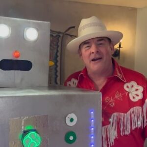 Dan Harmon Instagram - Party Bot™️ does the partying of ten men for a fraction of the resources. His programming is very specific so I’m not sure what to do with him for the next 364 days