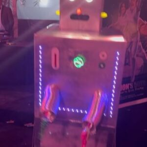 Dan Harmon Instagram - Party Bot™️ does the partying of ten men for a fraction of the resources. His programming is very specific so I’m not sure what to do with him for the next 364 days