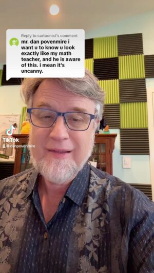 Dan Povenmire Instagram - It’s so gratifying when someone finally recognizes your obscure cosplay. #cosplay #mathteacher