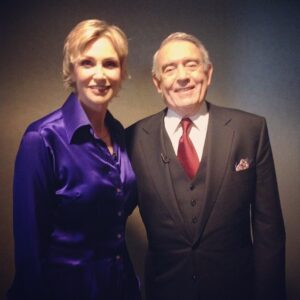 Dan Rather Instagram - Dan with @janemarielynch from our interview yesterday! Stay tuned for The Big Interview with her coming up soon. #Loveher #Glee #BonVivant #TheBigInterview #DanRather #AXSTV
