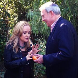 Dan Rather Instagram - After Dan's interview with Melissa Etheridge she gave him a tour around her garden - and she even gave him an heirloom tomato to take home.  #picoftheday #gardening #nature #rockandroll #rocknroll #melissaetheridge #singer #music #musiclegend