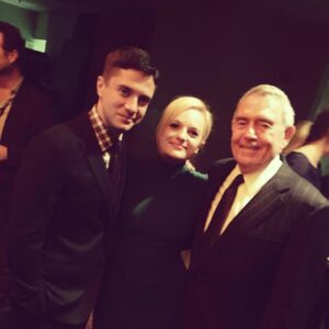 Dan Rather Instagram - Great fun seeing @elisabethmossofficial and @tophergrace at the Truth movie premiere.
