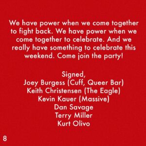 Dan Savage Instagram - Some good news.