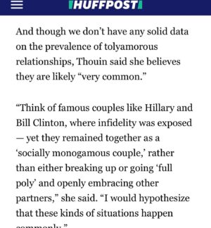 Dan Savage Instagram - @dansavage recently coined a new word—#tolyamory—to describe a form of non-monogamy that’s entered when people “tolerate,” “put up with,” and “turn a blind eye to” their partner’s extra-curricular sexual activity, but don’t openly negotiate or endorse it.

@huffpost reached out to me @love_insight_dating and Leanne Yau @polyphiliablog for comments. Check out the article for details! 💫

Please note that discussing this is not a *recommendation* for tolyamorous relationships. 🤷🏻‍♀️

But, it’s better to discuss what exists than to deny it. Tolyamory is a VERY common phenomenon, born from a society that attempts—unsuccessfully, of course—to enforce monogamy as a one-size-fits-all model.

Also considering the impact of vastly unequal power dynamics, especially between people of different genders and socio-economic statuses, many people end up in situations where they feel like they have no “good”—or better—option.

My hope is that this new media coverage of #tolyamory will bring more attention to the failures of mononormativity and the need for broader acceptance and normalization of #ethicallynonmonogamous ways of relating—so that we can all create more honest, transparent, and healthy intimate relationships! 😍

Thank you @kelseyborresen for bringing attention to this, and @dansavage for your awesome neologisms ❤️

@huffpostlife @polyphiliablog @kelseyborresen 

#enm #cnm #polyamorous #polyamory #ethicalnonmonogamy #consensualnonmonogamy #relationshipanarchy #solopoly #compersion #consciousrelationships