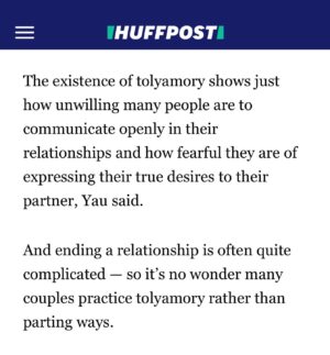 Dan Savage Instagram - @dansavage recently coined a new word—#tolyamory—to describe a form of non-monogamy that’s entered when people “tolerate,” “put up with,” and “turn a blind eye to” their partner’s extra-curricular sexual activity, but don’t openly negotiate or endorse it.

@huffpost reached out to me @love_insight_dating and Leanne Yau @polyphiliablog for comments. Check out the article for details! 💫

Please note that discussing this is not a *recommendation* for tolyamorous relationships. 🤷🏻‍♀️

But, it’s better to discuss what exists than to deny it. Tolyamory is a VERY common phenomenon, born from a society that attempts—unsuccessfully, of course—to enforce monogamy as a one-size-fits-all model.

Also considering the impact of vastly unequal power dynamics, especially between people of different genders and socio-economic statuses, many people end up in situations where they feel like they have no “good”—or better—option.

My hope is that this new media coverage of #tolyamory will bring more attention to the failures of mononormativity and the need for broader acceptance and normalization of #ethicallynonmonogamous ways of relating—so that we can all create more honest, transparent, and healthy intimate relationships! 😍

Thank you @kelseyborresen for bringing attention to this, and @dansavage for your awesome neologisms ❤️

@huffpostlife @polyphiliablog @kelseyborresen 

#enm #cnm #polyamorous #polyamory #ethicalnonmonogamy #consensualnonmonogamy #relationshipanarchy #solopoly #compersion #consciousrelationships