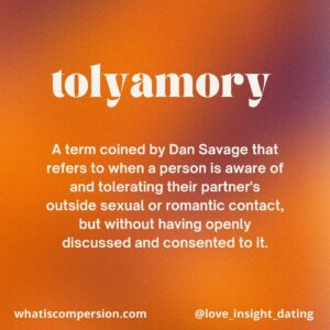Dan Savage Instagram - 🤔 Some reflections on #tolyamory… 

…what do YOU think of this new term?

Check out @dansavage’s IG page or the Savage Lovecast Episode 900 for more info on all things toly! 

Thank you Dan for keeping us on our toes with your neologisms! 🔥

#compersion #cnm #enm #consensualnonmonogamy #ethicallynonmonogamous #ethicalnonmonogamy #nonmonogamy #mudita #swinging #solopoly #relationshipanarchy #sexatdawn