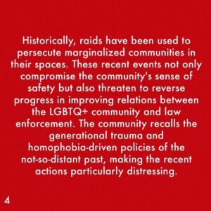 Dan Savage Instagram - There’s a lot gay men will take lying down. But raids on gay bars in 2024 in Seattle isn’t something we are gonna take.