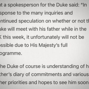 Dan Wootton Instagram - Go King Charles and Queen Camilla!
The couple have put their foot down and will NOT meet Prince Harry during his visit to London this week.
It shows the level of royal despair towards the Sussexes. 
Charles must focus on his recovery, NOT his son’s relentless psychodrama.