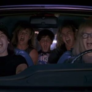 Dana Carvey Instagram - The ‘Bohemian Rhapsody Car Scene’ from ‘Waynes World’ with me, @mikemyers, Michael De Luise, Sean Gregory & Lee Tergesen.

#Waynesworld #bohemianrhapsody #Garth