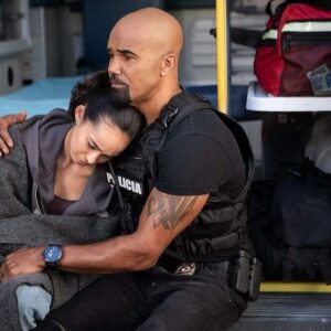 Dani Oliveros Instagram - Finally getting around to sharing some bts from @swatcbs 🥹 
Clearly the best set ever 🤍
Who watched the season 7 opener? 🥲
