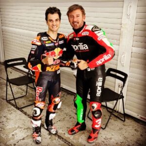 Dani Pedrosa Instagram - Today sharing the race track with @26_danipedrosa  always pleasure to see you again ✌️