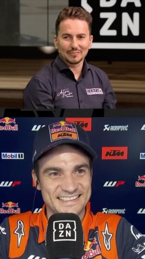 Dani Pedrosa Instagram - Esto es una joya 😍 @jorgelorenzo99 a un lado, @26_danipedrosa al otro 🥰

Dos leyendas de nuestro motociclismo y solo palabras de admiración ❤️

#SanMarinoGP 🇸🇲 #MotoGP 🏁  #Pedrosa #DaniPedrosa #motor #motorsports #KTM #DAZN #JorgeLorenzo