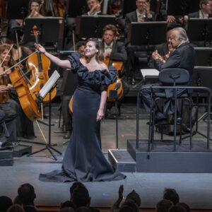 Daniel Barenboim Instagram - The @salzburgerfestspiele’s 2023 Whitsun edition came to an end with a special gala performance honoring Daniel Barenboim, with proceeds from the concert donated to the Daniel Barenboim Foundation. The concert featured performances from Zubin Mehta and the Orchestra del Maggio Musicale Fiorentino, as well as @CeciliaBartoli, @LangLangPiano, Martha Argerich, @Placido_Domingo, @SonyaYoncheva, and @RolandoVillazon.

Photo Credit: SF/Marco Borrelli